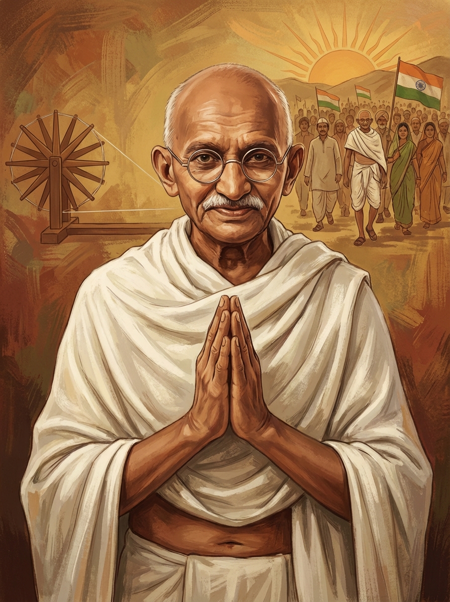 Portrait of Mahatma Gandhi, Soul Force