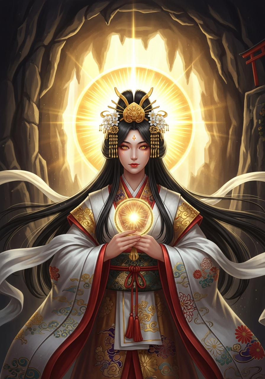 Portrait of Amaterasu, Sun Goddess