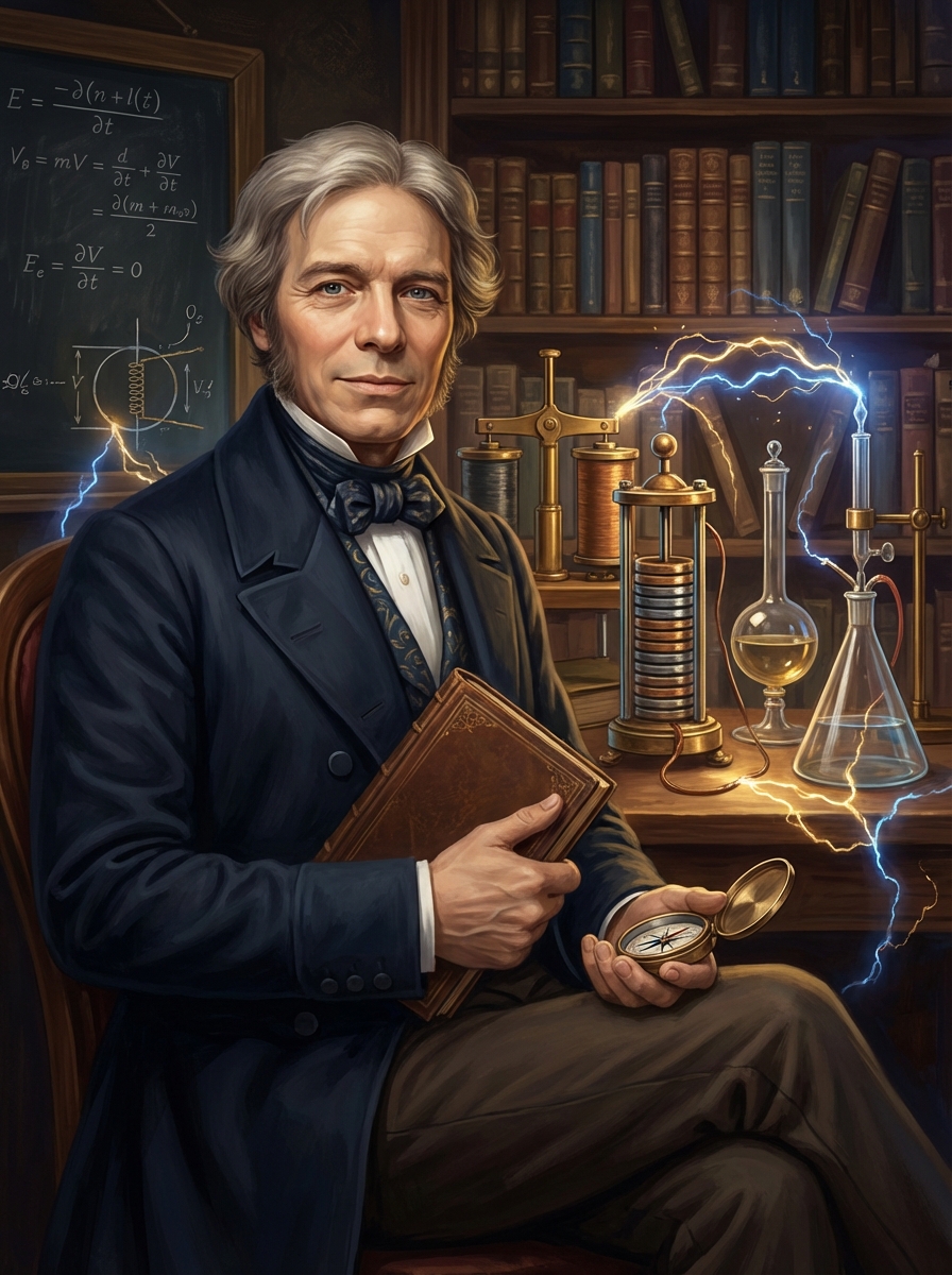 Portrait of Michael Faraday, Physicist and Chemist