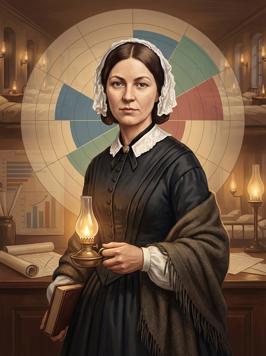 Portrait of Florence Nightingale, Pioneer of Modern Nursing