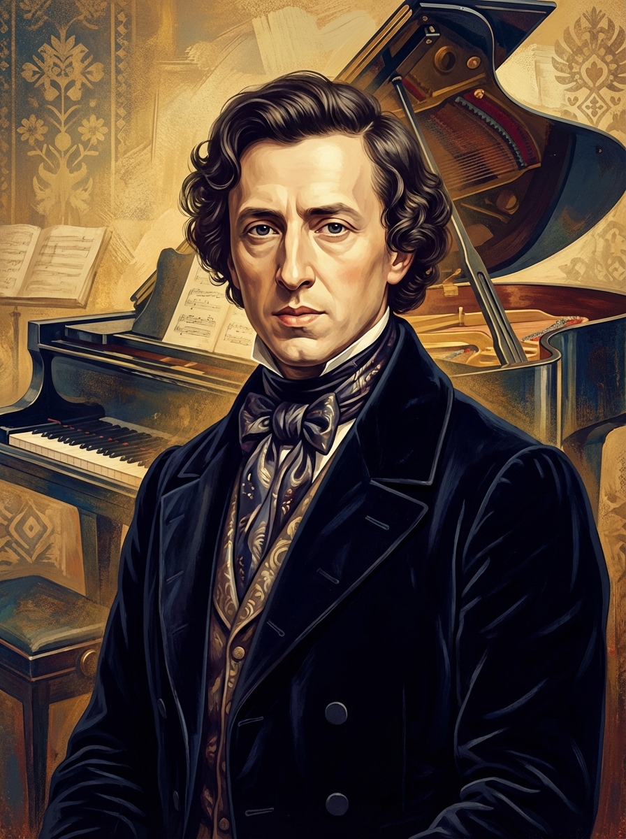 Portrait of Frédéric Chopin, Poet of Piano