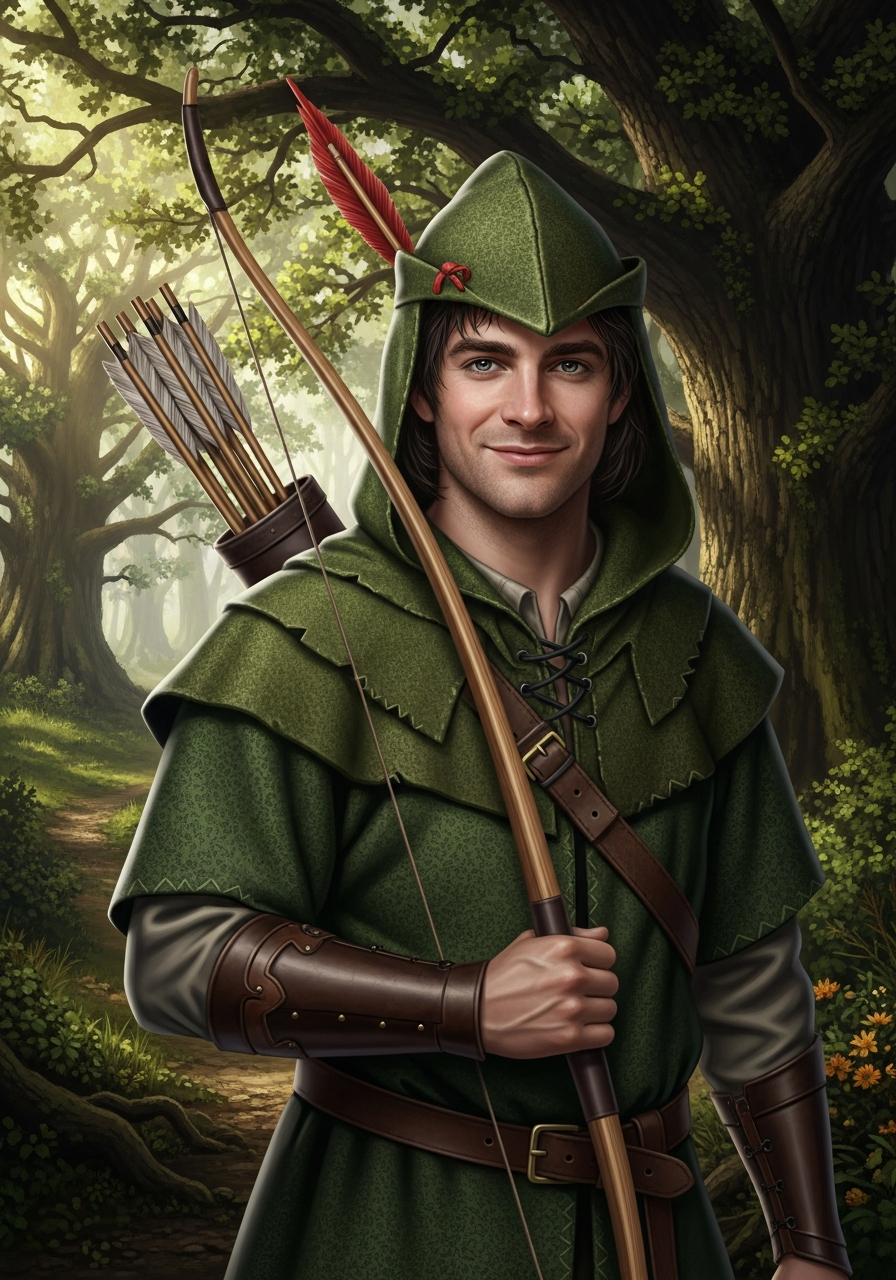 Portrait of Robin Hood, Outlaw Hero