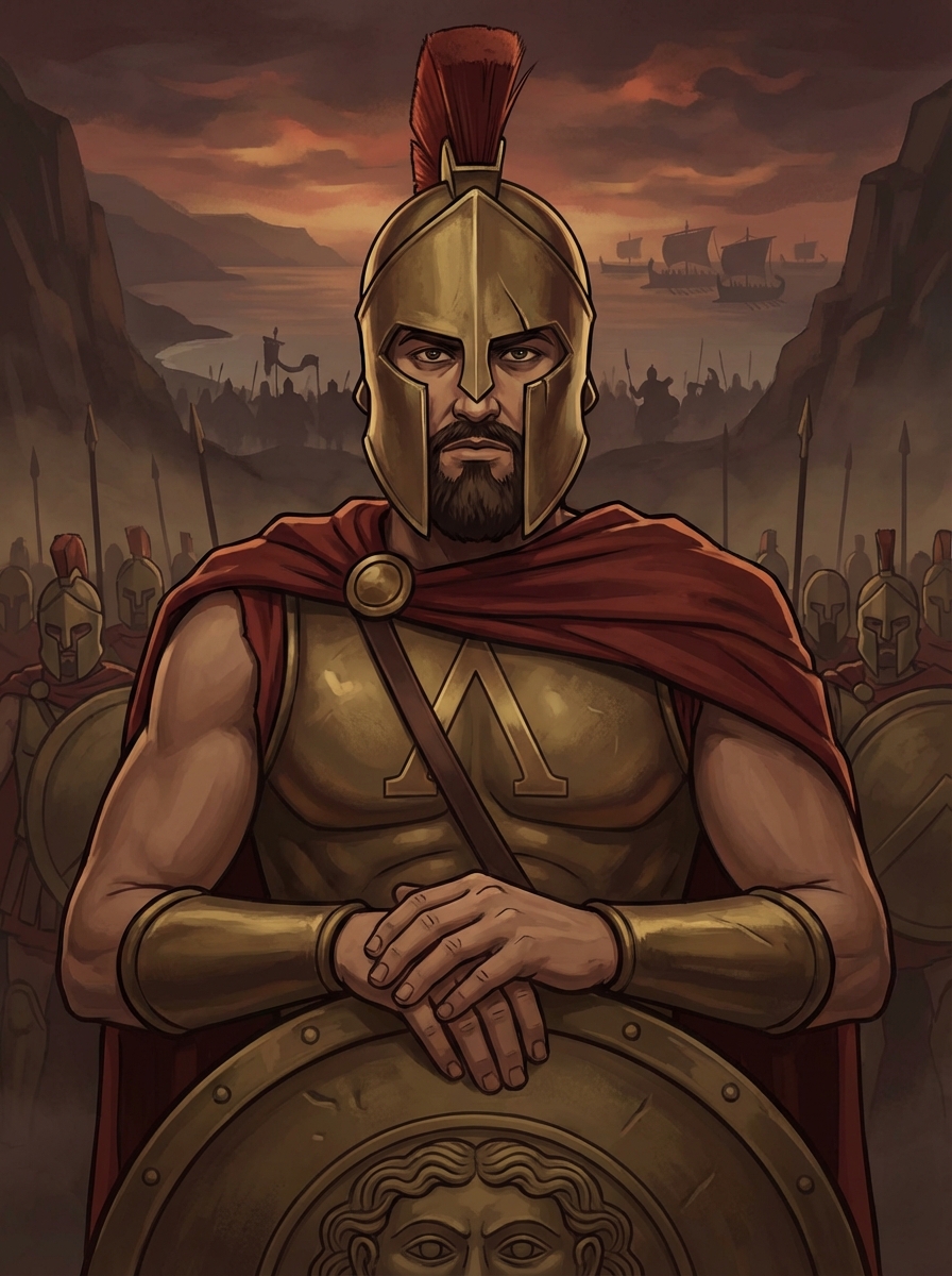 Portrait of Leonidas I, Spartan King