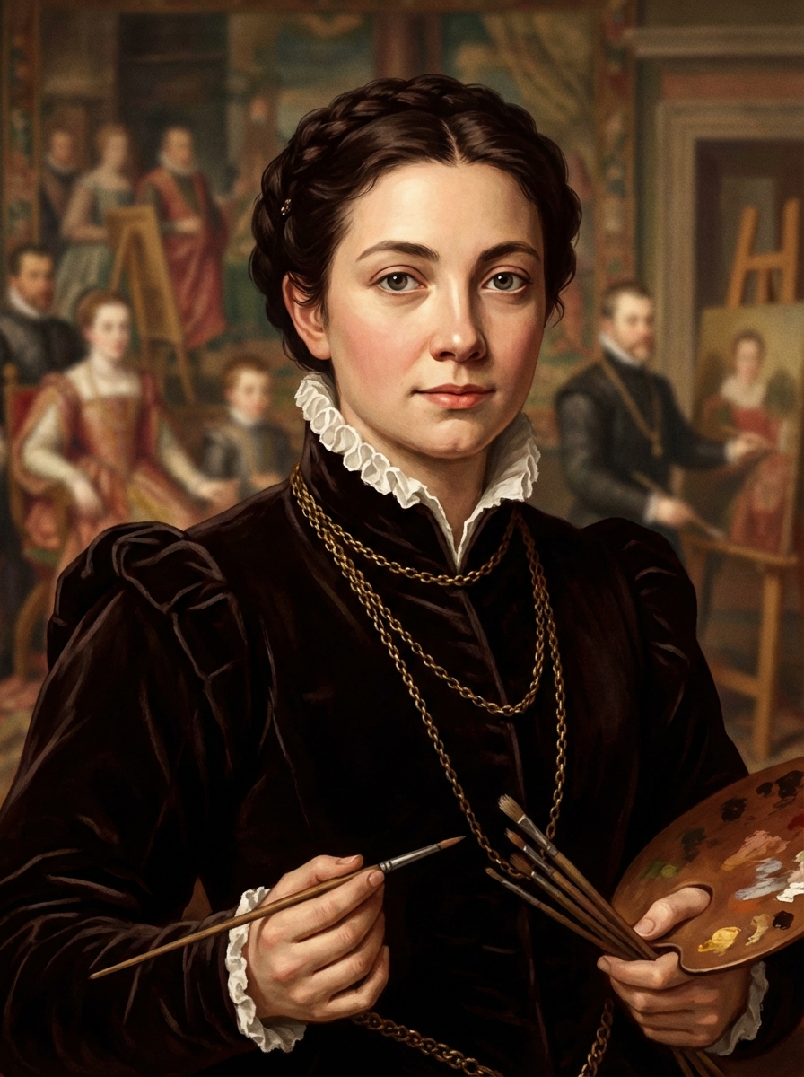 Portrait of Sofonisba Anguissola, Renaissance Portrait Painter