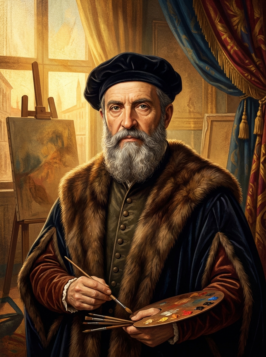 Portrait of Titian, Venetian Painter