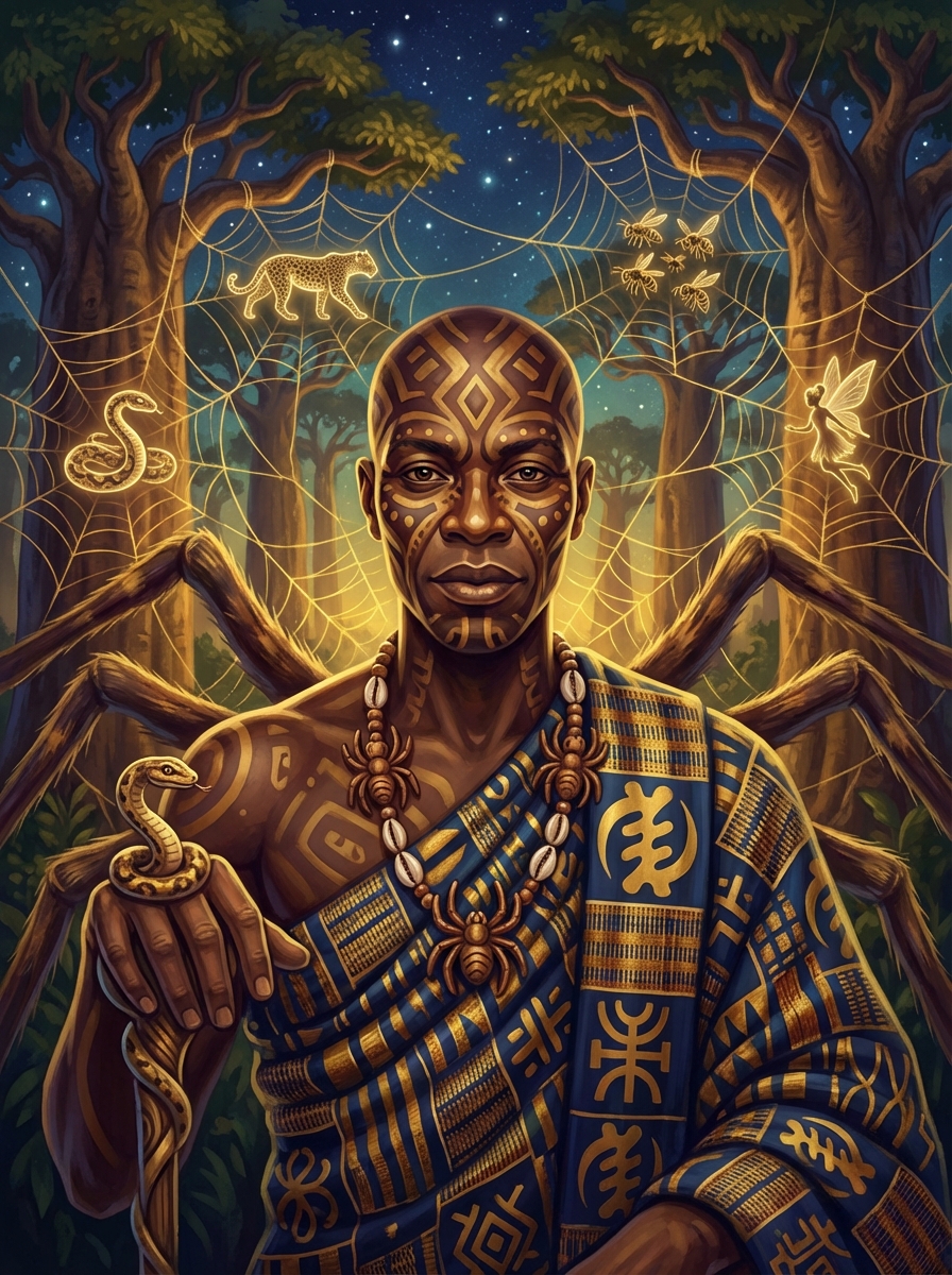 Portrait of Anansi, Spider Trickster