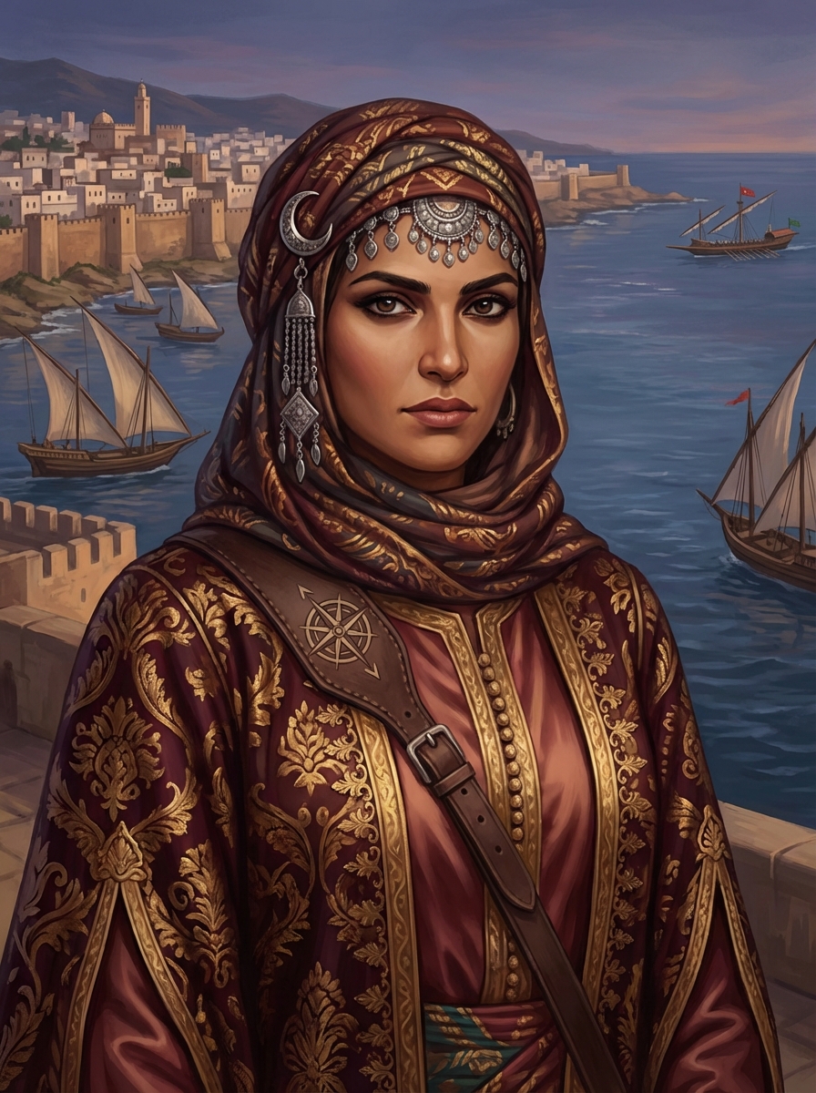 Portrait of Sayyida al-Hurra, Moroccan Pirate Queen