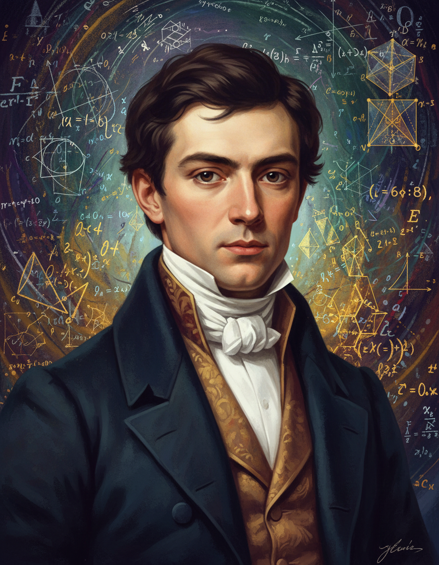 Portrait of Évariste Galois, Mathematician & Revolutionary
