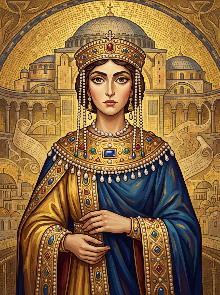 Portrait of Empress Theodora, Byzantine Empress