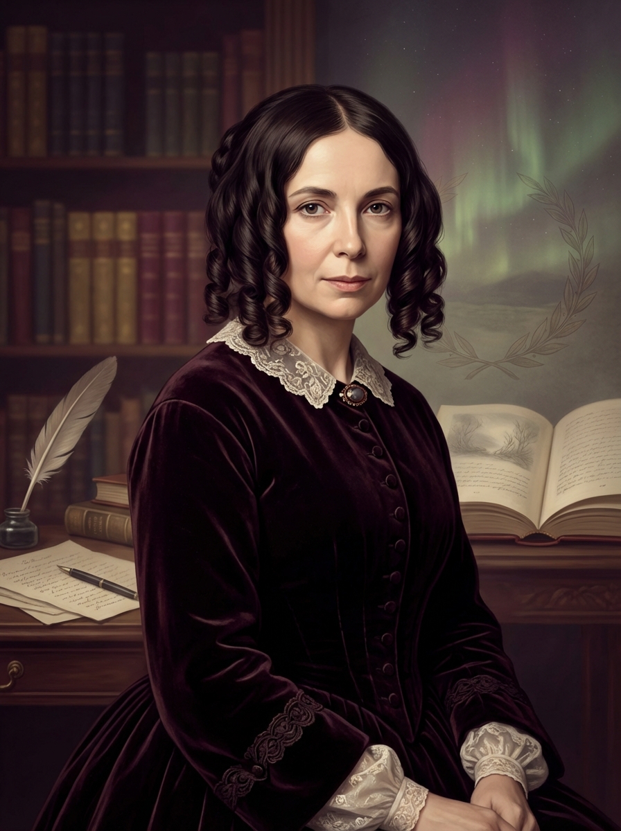 Portrait of Elizabeth Barrett Browning, Victorian Poet