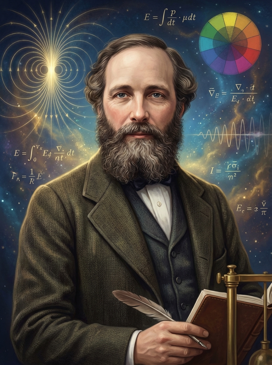 Portrait of James Clerk Maxwell, Physicist
