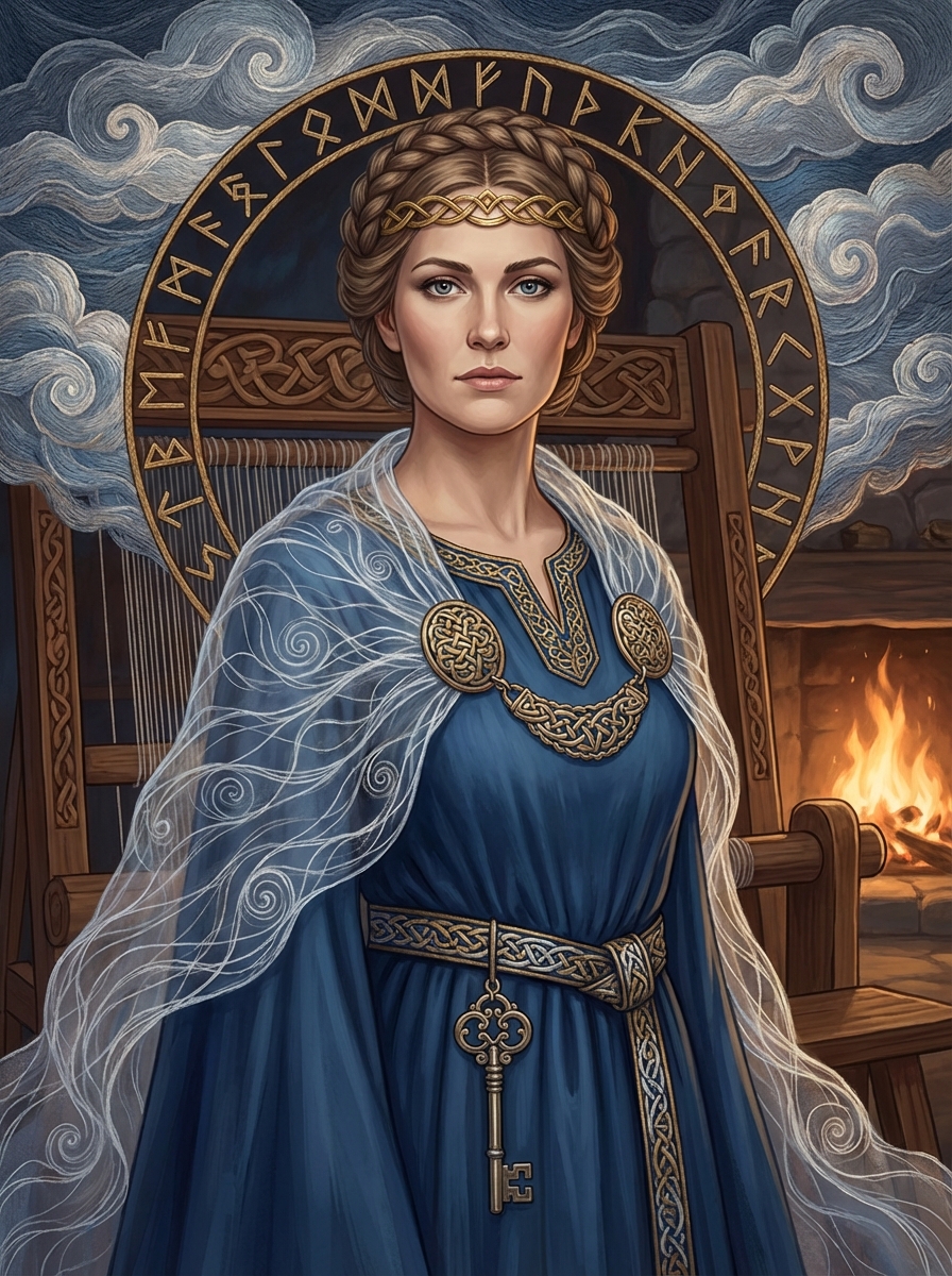 Portrait of Frigg, Norse Queen of the Gods