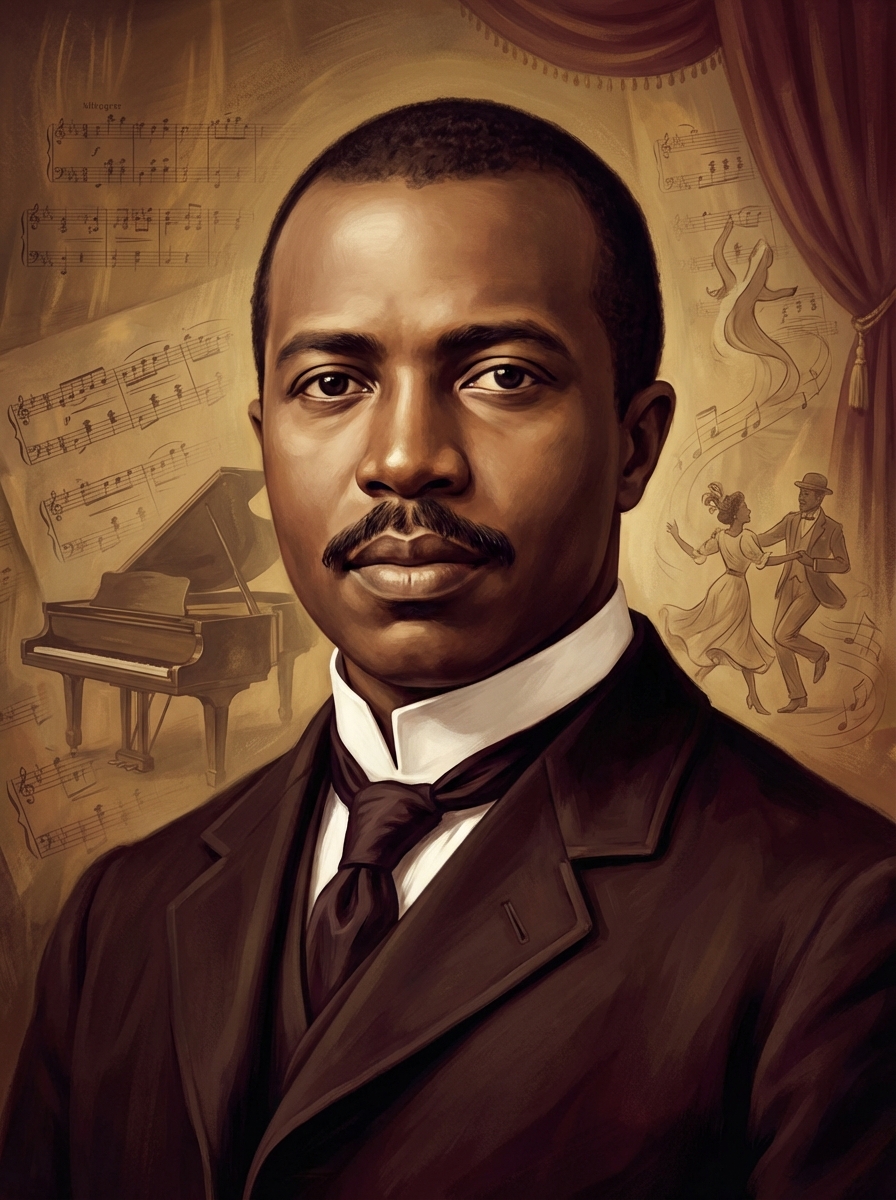Portrait of Scott Joplin, King of Ragtime