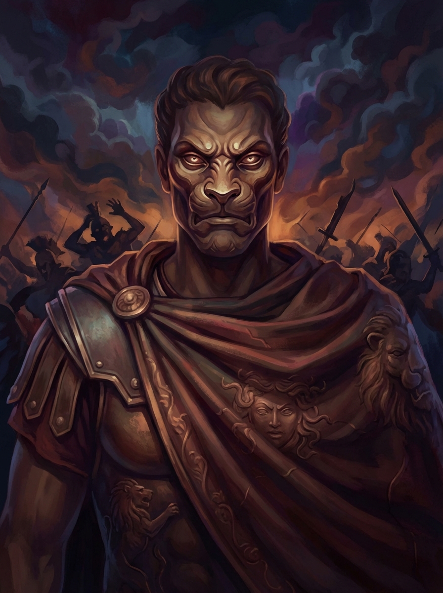 Portrait of Phobos, God of Fear