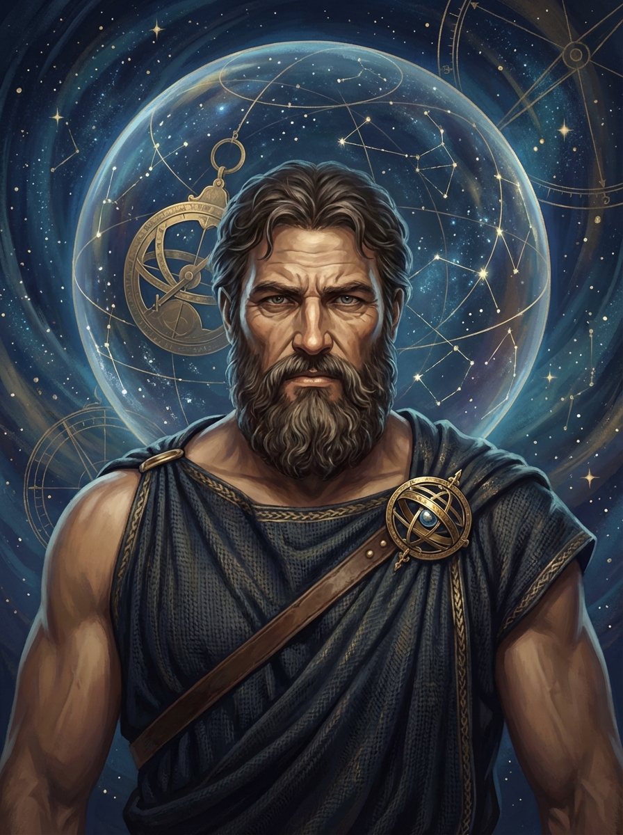 Portrait of Atlas, Greek Titan