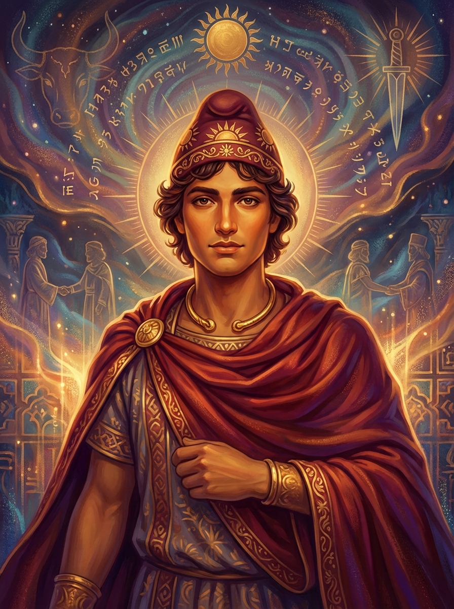 Portrait of Mithra, Ancient Diety