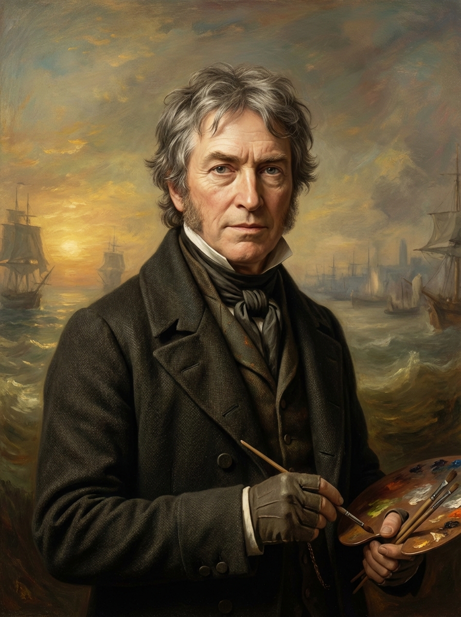 Portrait of J.M.W. Turner, Romantic Landscape Painter