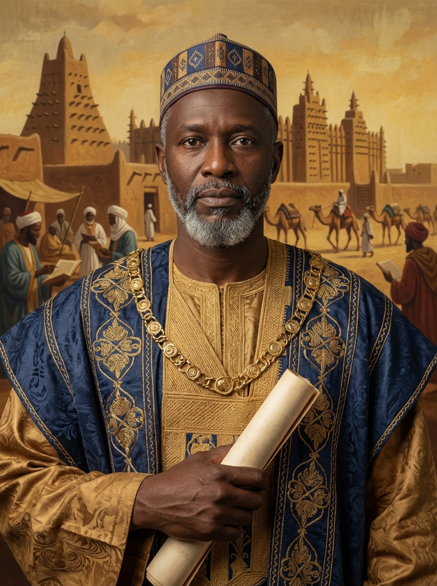 Portrait of Askia Muhammad I, Emperor of Songhai