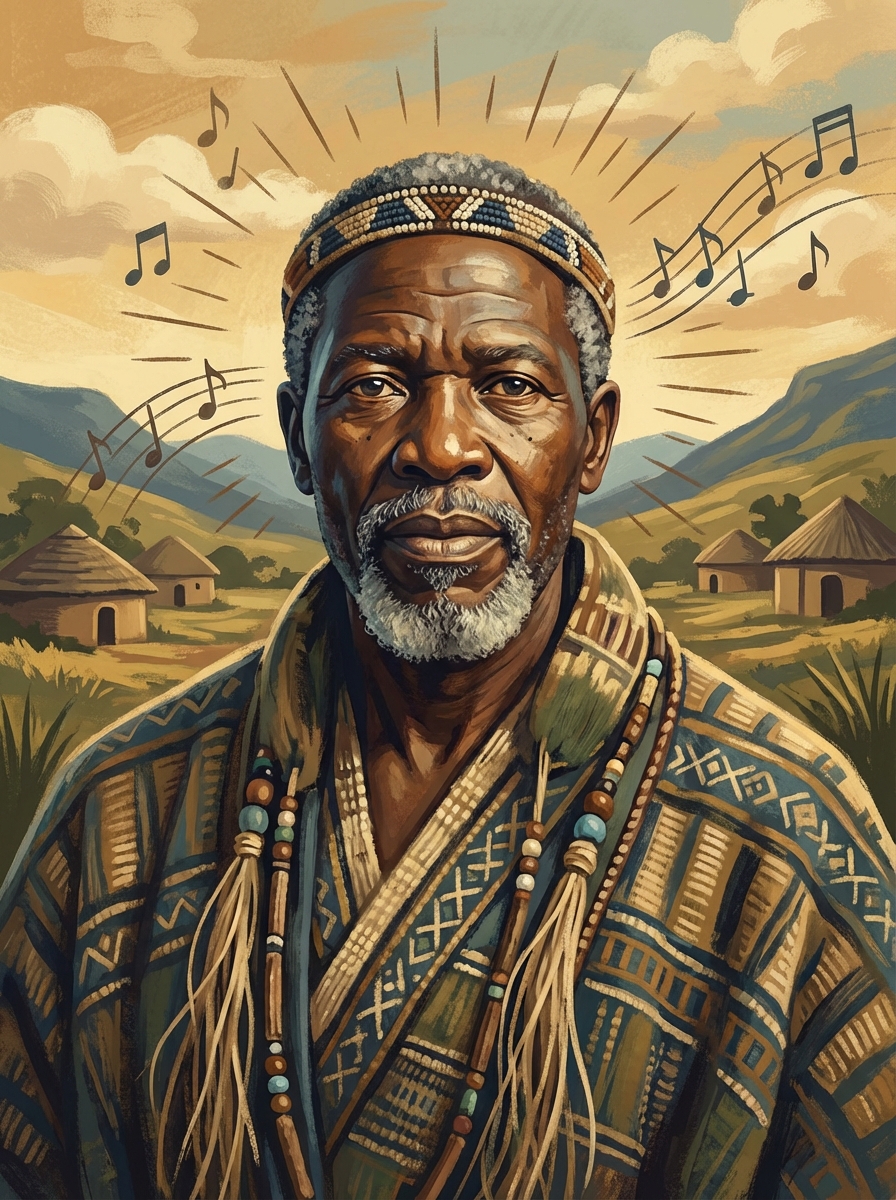 Portrait of Ntsikana, South African Prophet and Hymnist