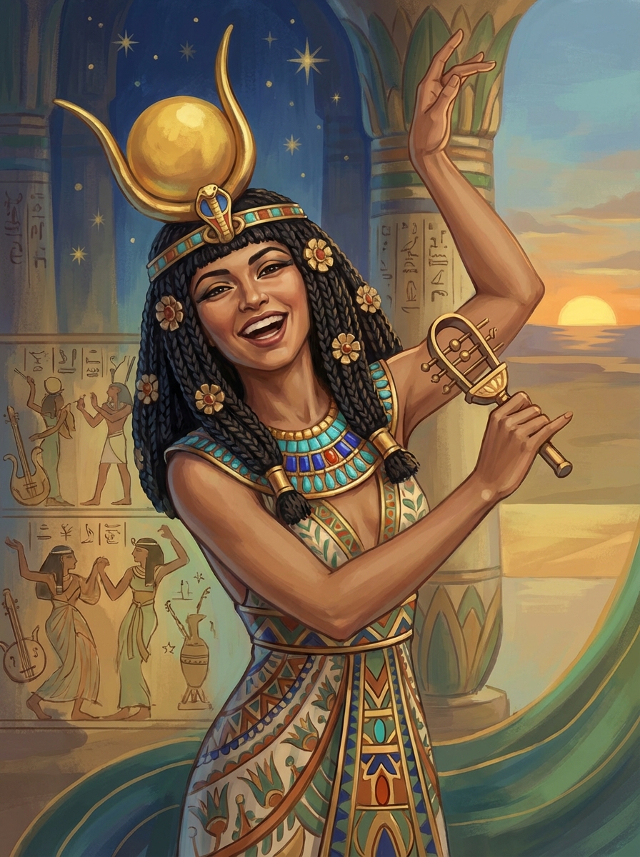 Portrait of Hathor, Goddess of Joy
