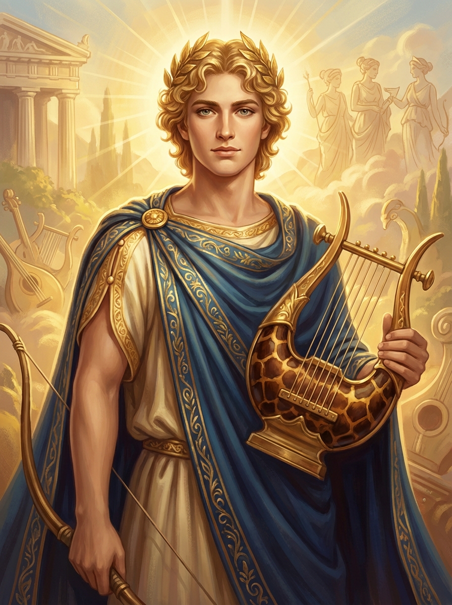 Portrait of Apollo, God of Arts