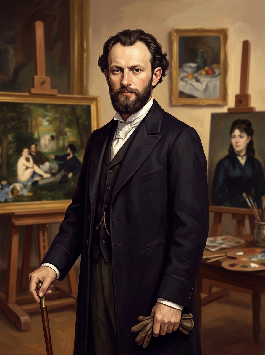 Portrait of Édouard Manet, Impressionist Pioneer