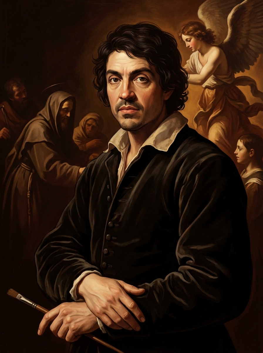 Portrait of Caravaggio, Baroque Painter