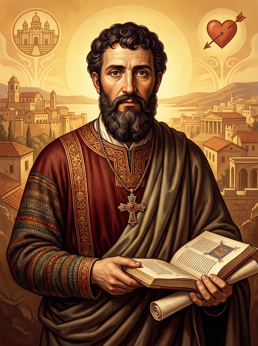 Portrait of Saint Augustine of Hippo, North African Philosopher and Theologian