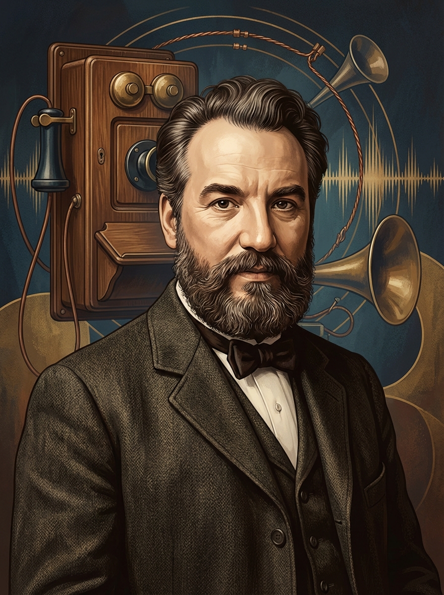 Portrait of Alexander Graham Bell, Inventor