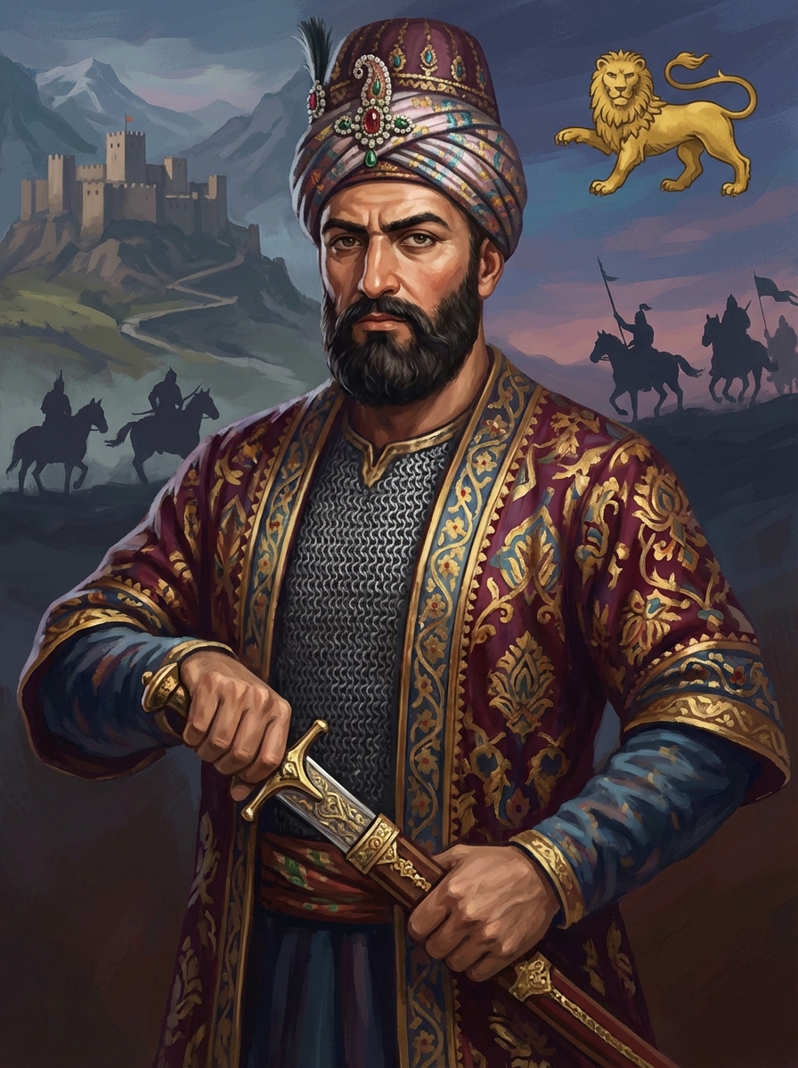 Portrait of Nader Shah, Conqueror & Shah