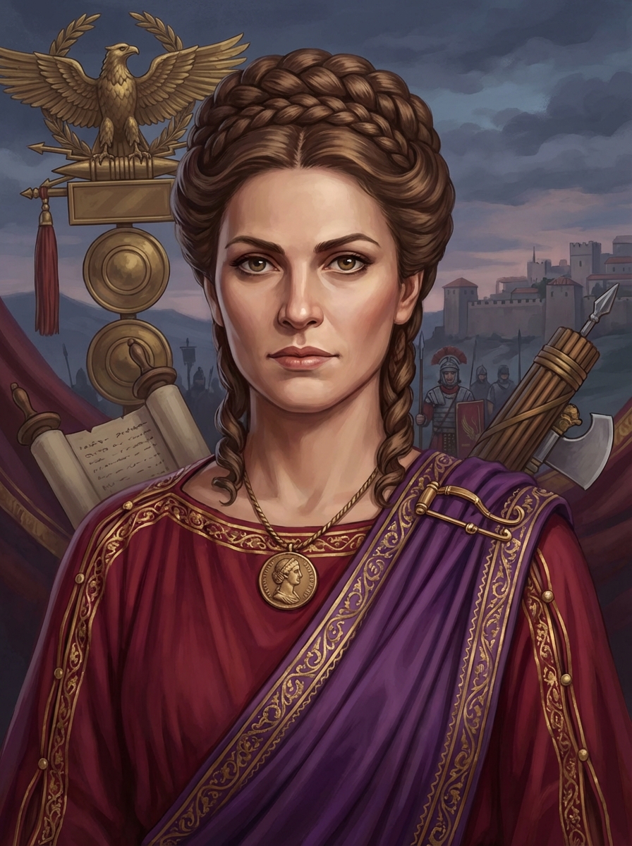 Portrait of Fulvia, Roman Noblewoman & Political Leader