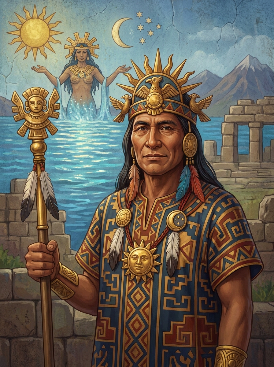 Portrait of Viracocha, diety