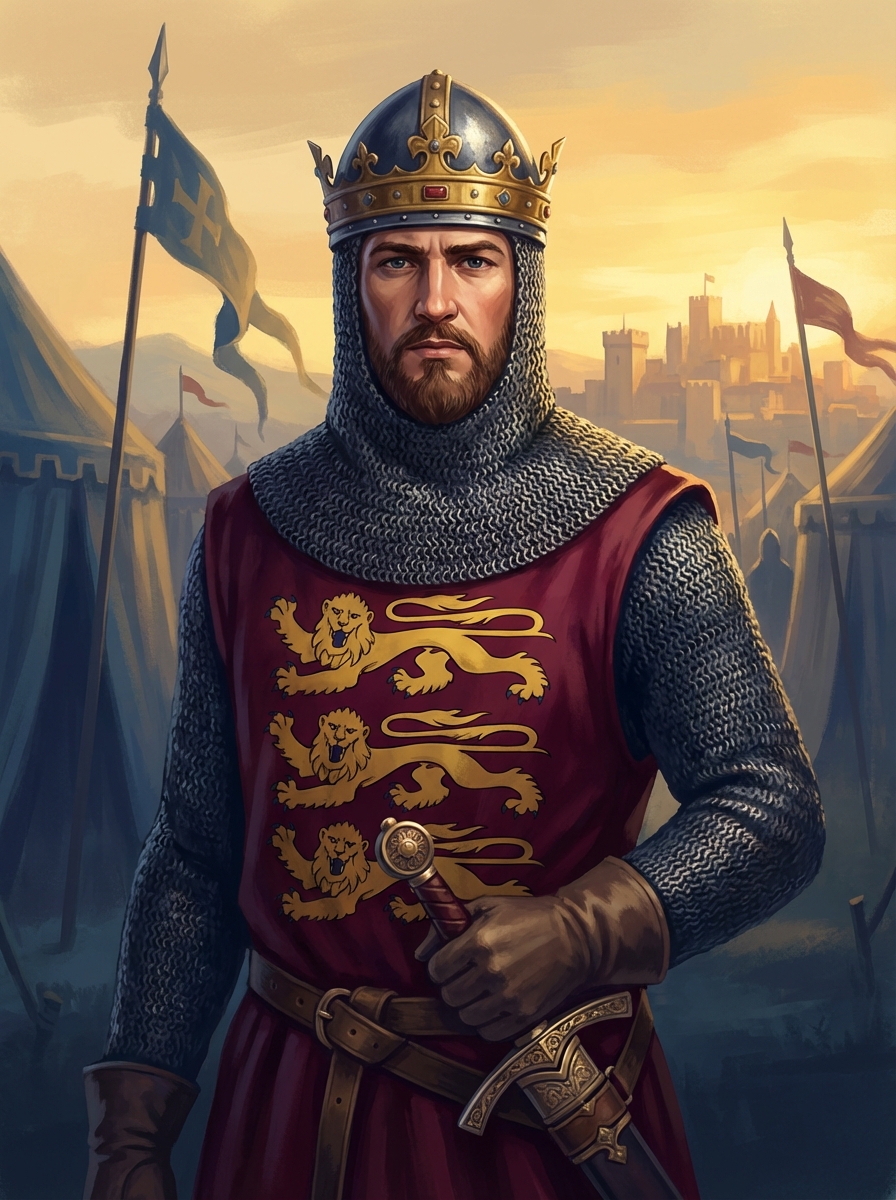 Portrait of Richard the Lionheart, English King and Crusader