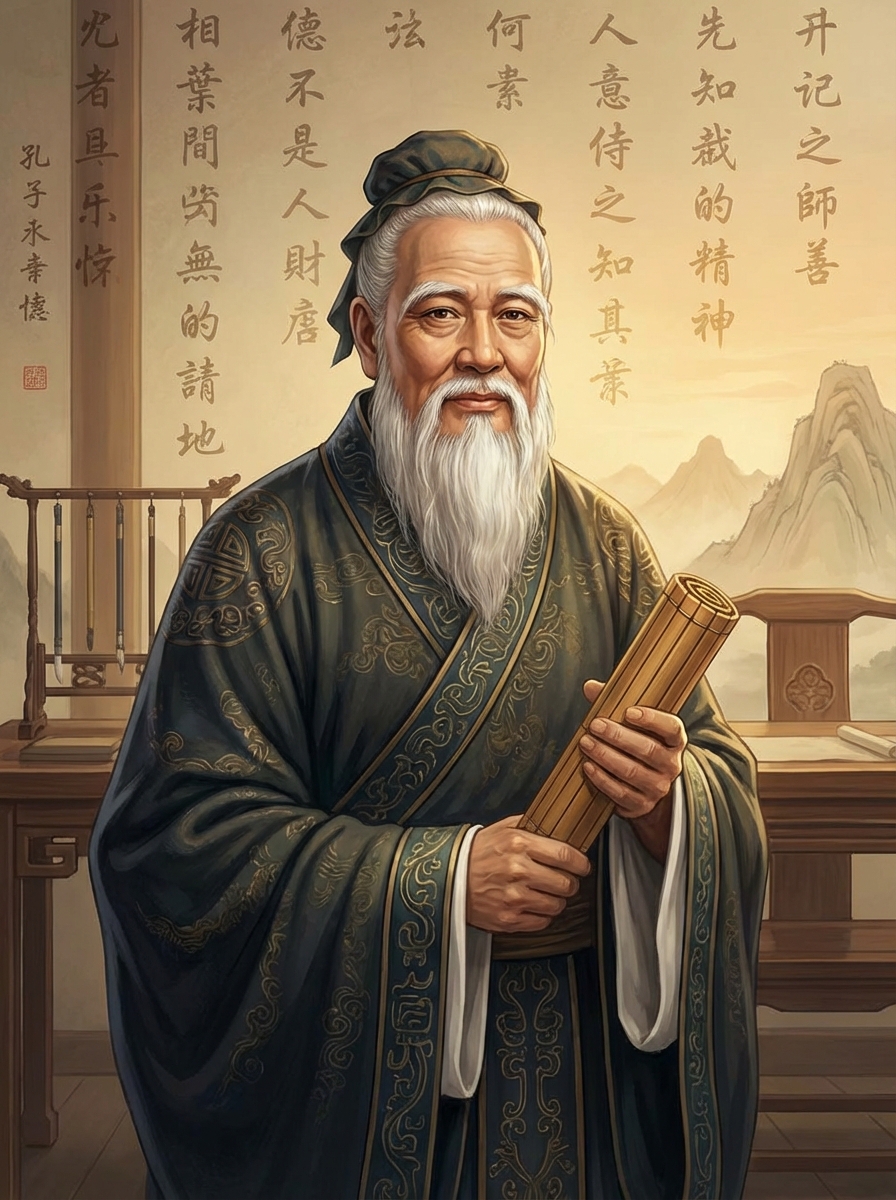 Portrait of Confucius, Philosopher