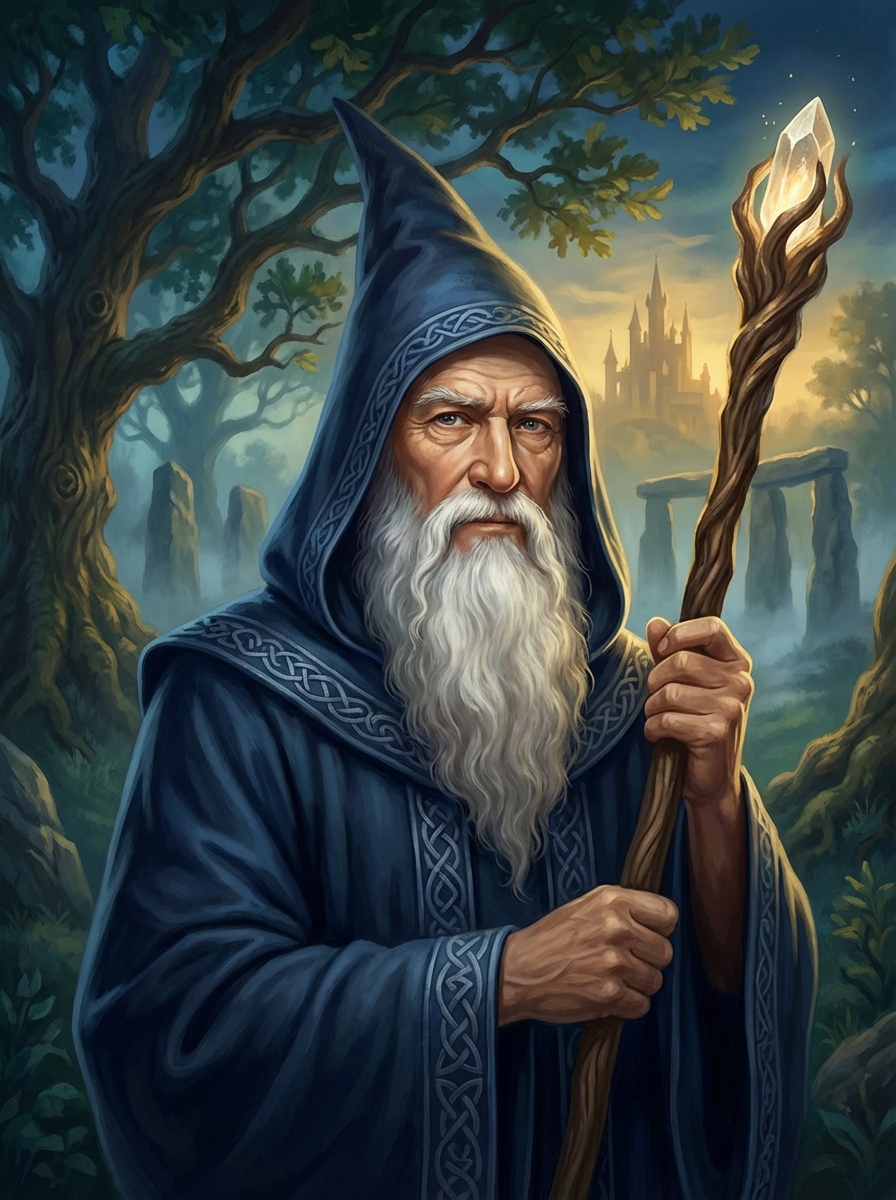 Portrait of Merlin, Wizard