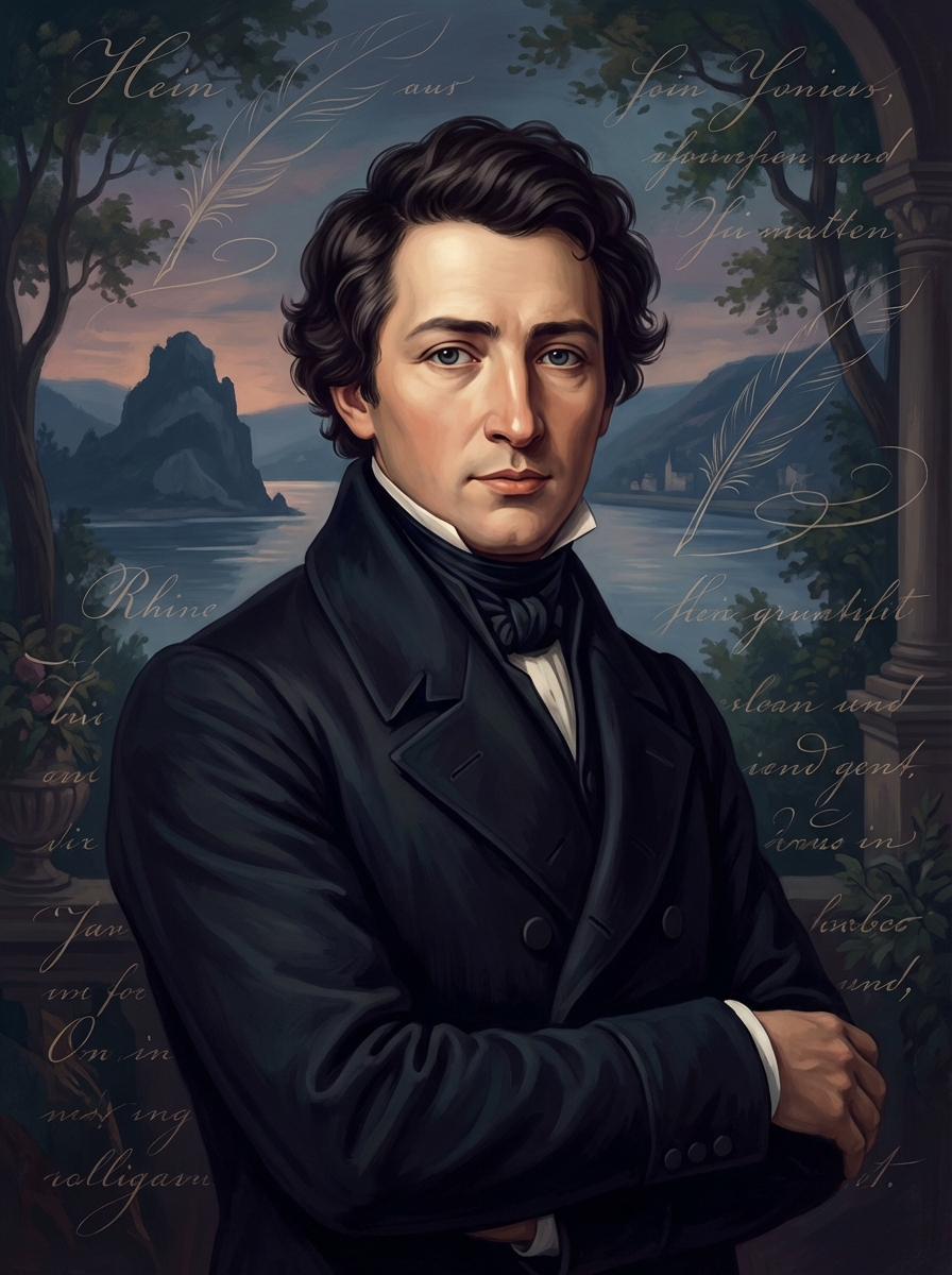 Portrait of Heinrich Heine, German Poet