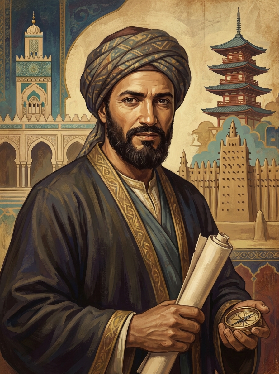 Portrait of Ibn Battuta, World Traveler