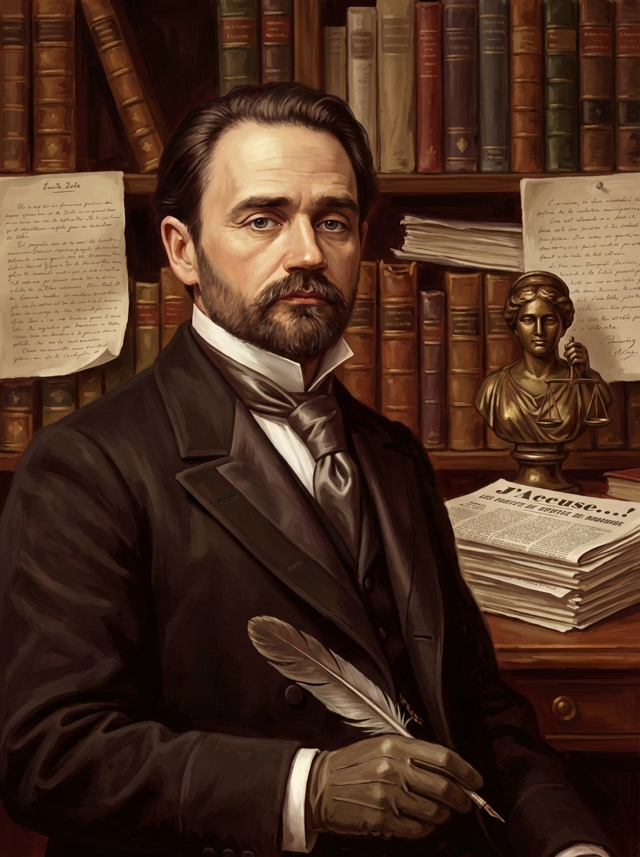 Portrait of Émile Zola, French Novelist