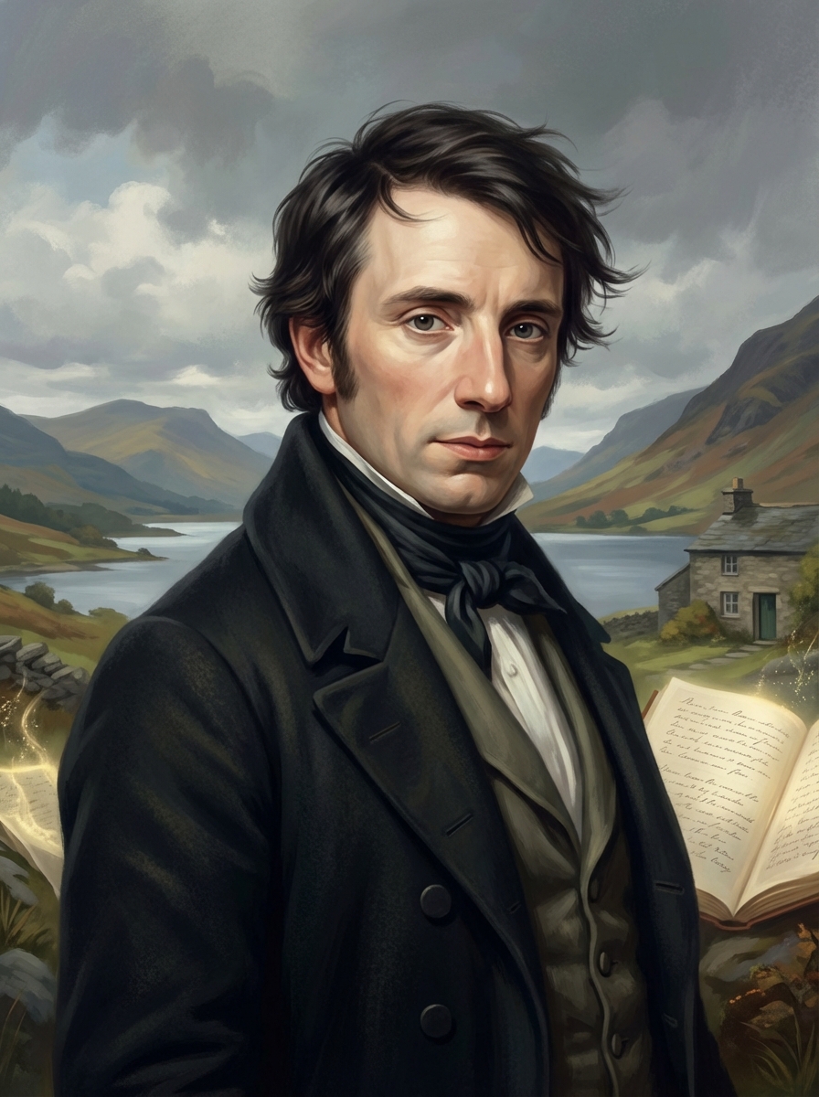 Portrait of William Wordsworth, Romantic Poet