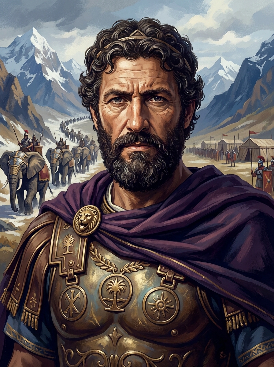 Portrait of Hannibal Barca, Carthaginian General