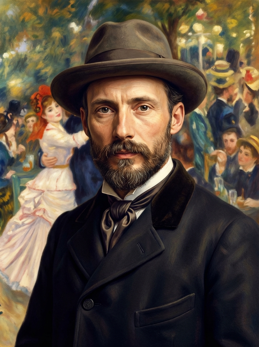 Portrait of Pierre-Auguste Renoir, Impressionist Painter