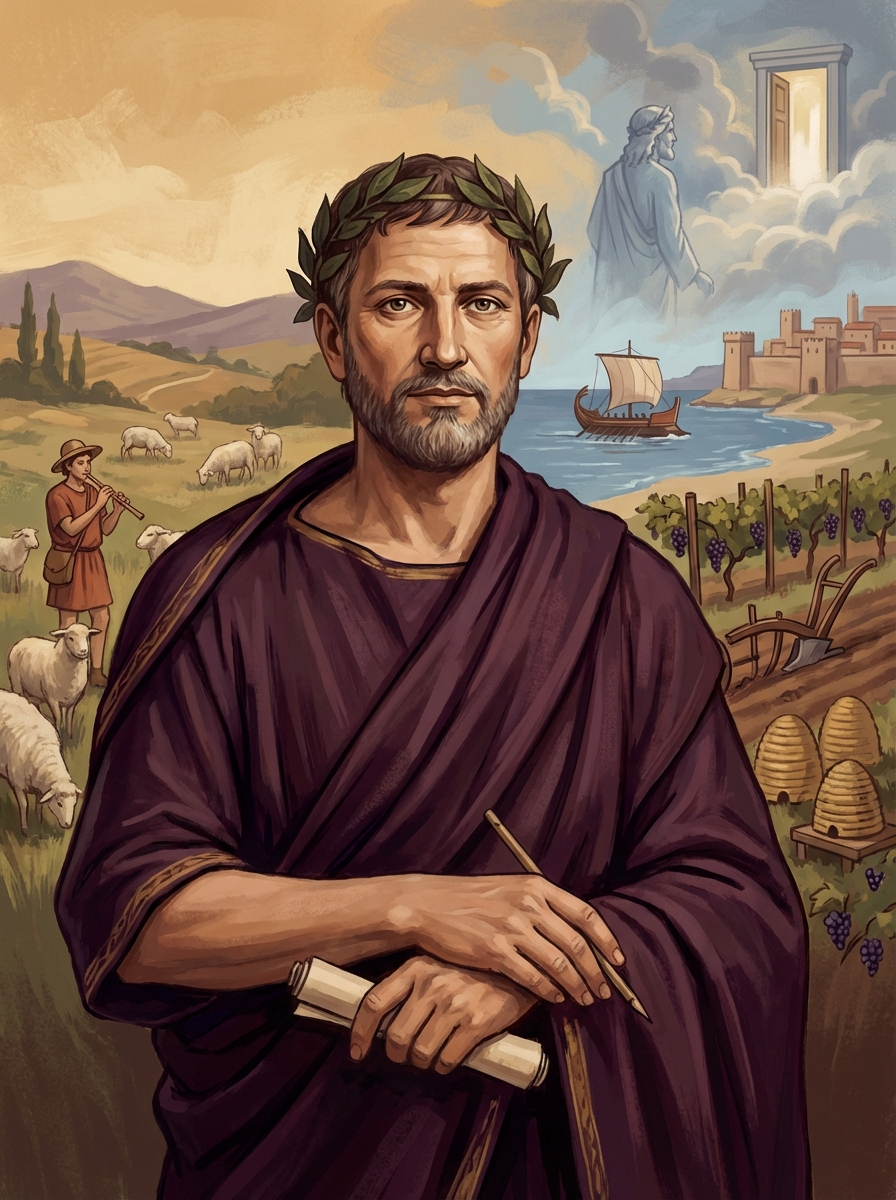 Portrait of Virgil, Roman Poet