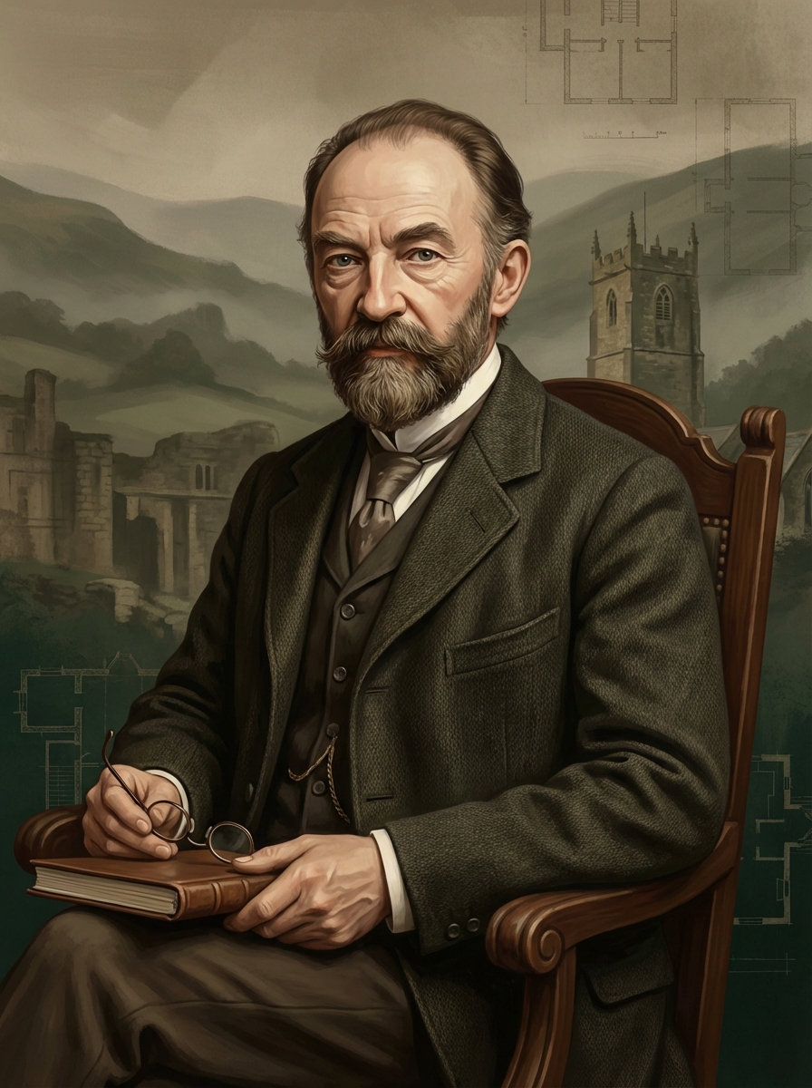 Portrait of Thomas Hardy, English Novelist and Poet