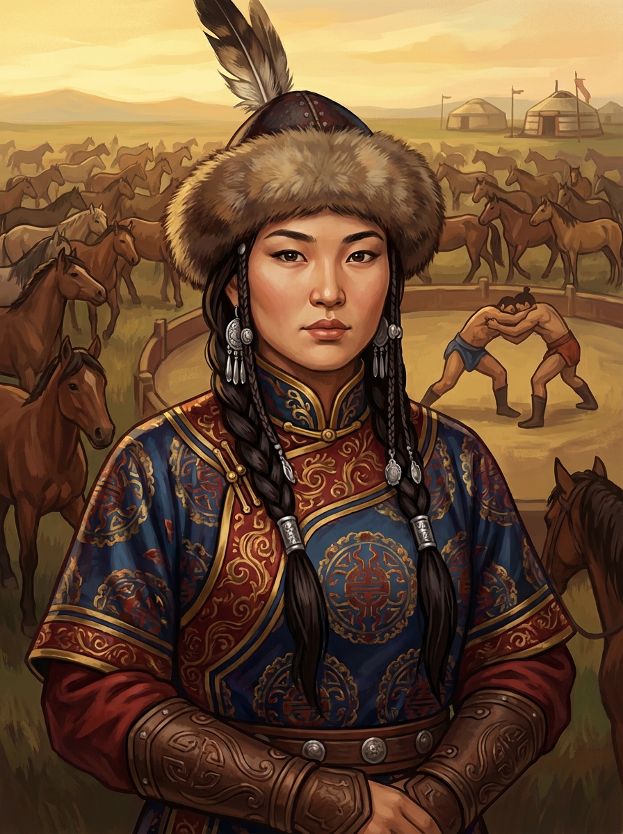 Portrait of Khutulun, Warrior Princess