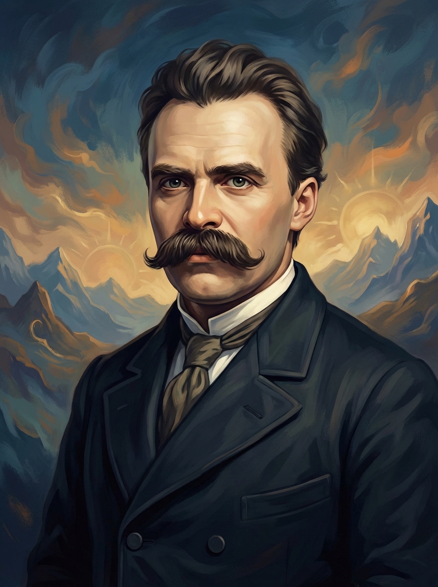 Portrait of Friedrich Nietzsche, Philosopher & Poet