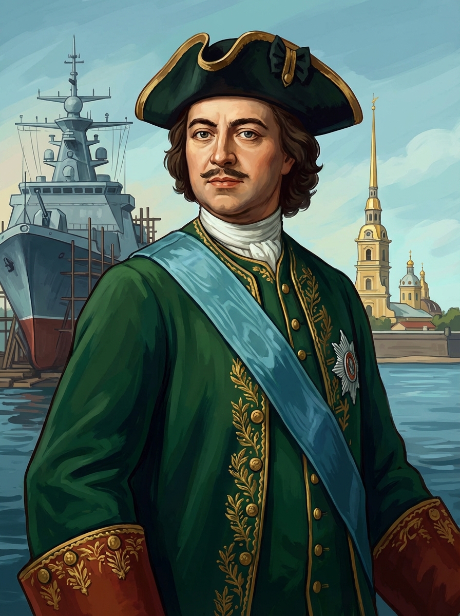 Portrait of Peter the Great, Russian Tsar