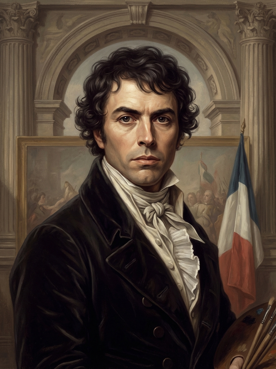 Portrait of Jacques-Louis David, Neoclassical Painter