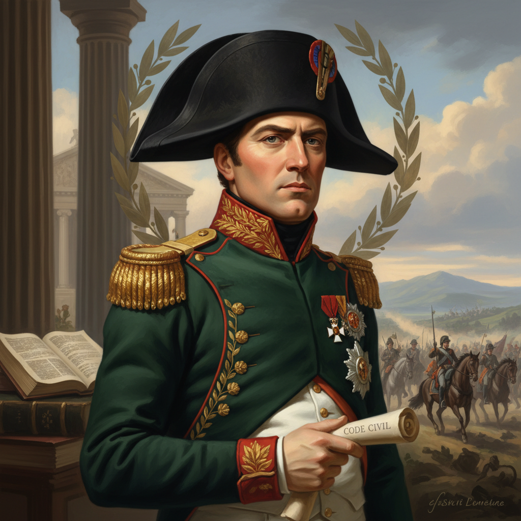 Portrait of Napoleon Bonaparte, Emperor & Military Genius