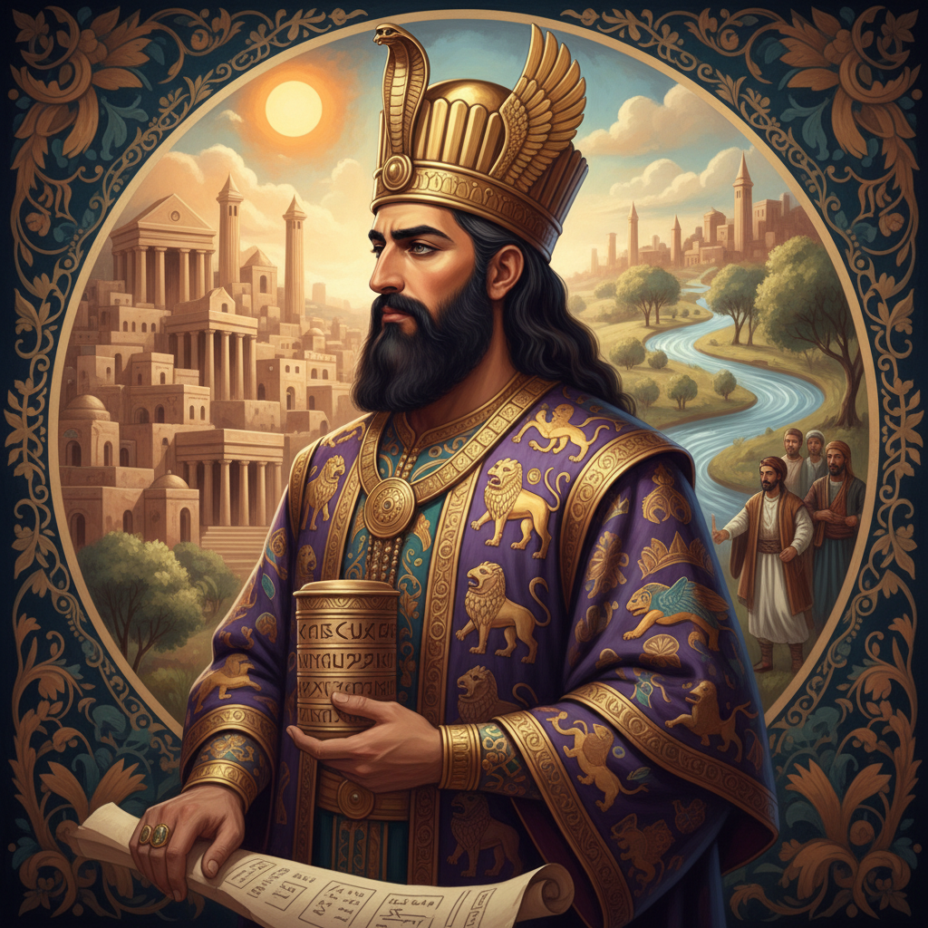 Portrait of Cyrus the Great, Shahanshah of Persia