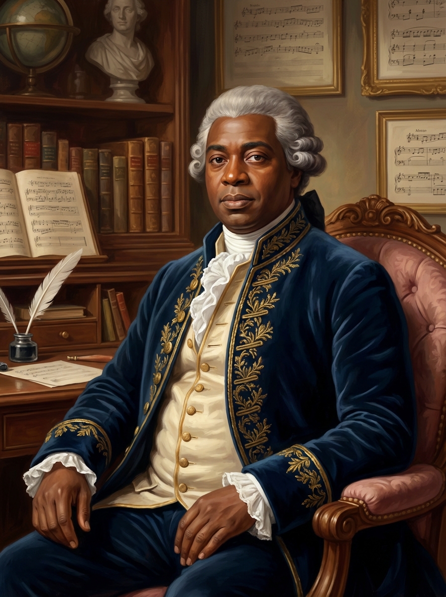 Portrait of Ignatius Sancho, British-African Composer and Writer